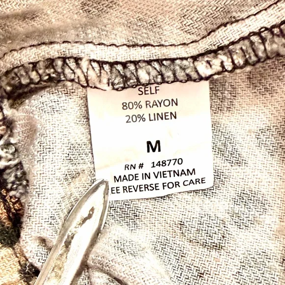 SIENNA SKY Leopard Print Wide Leg  Palazzo Pants Size Medium Casual Elastic - Picture 9 of 13